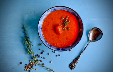 Geröstete Tomaten Suppe mit Pfiff