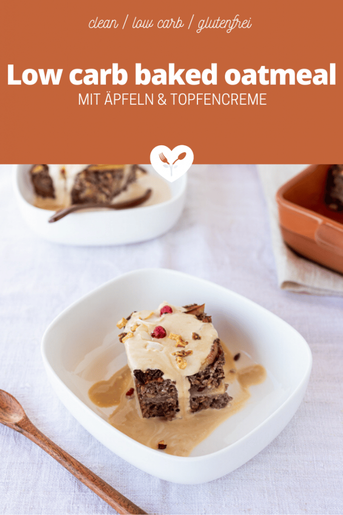 Low carb baked oatmeal mit Äpfeln